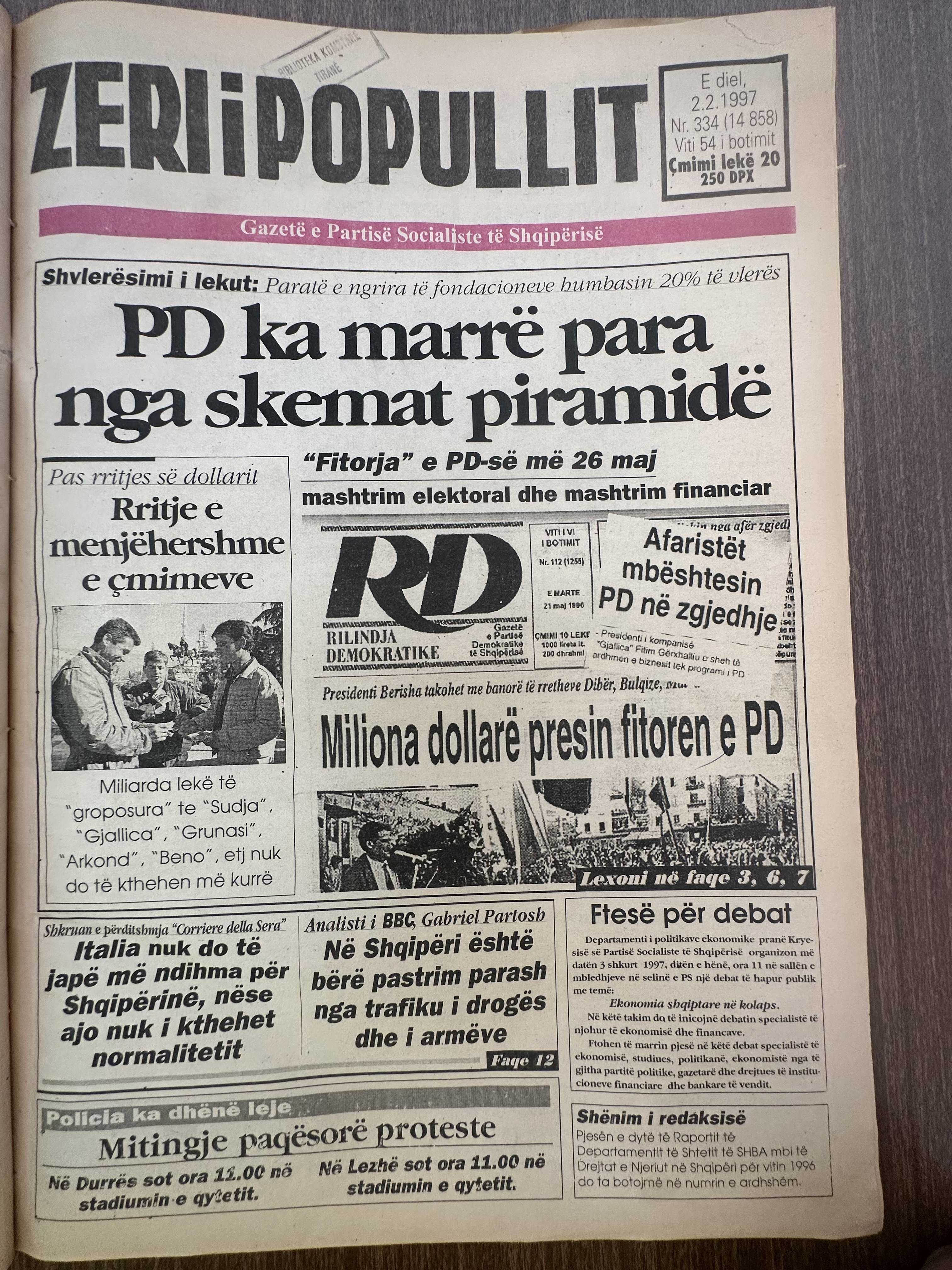 Zëri i Popullit 1997-02-02